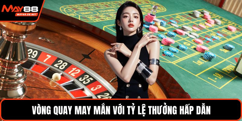 Vòng quay may mắn với tỷ lệ thưởng hấp dẫn